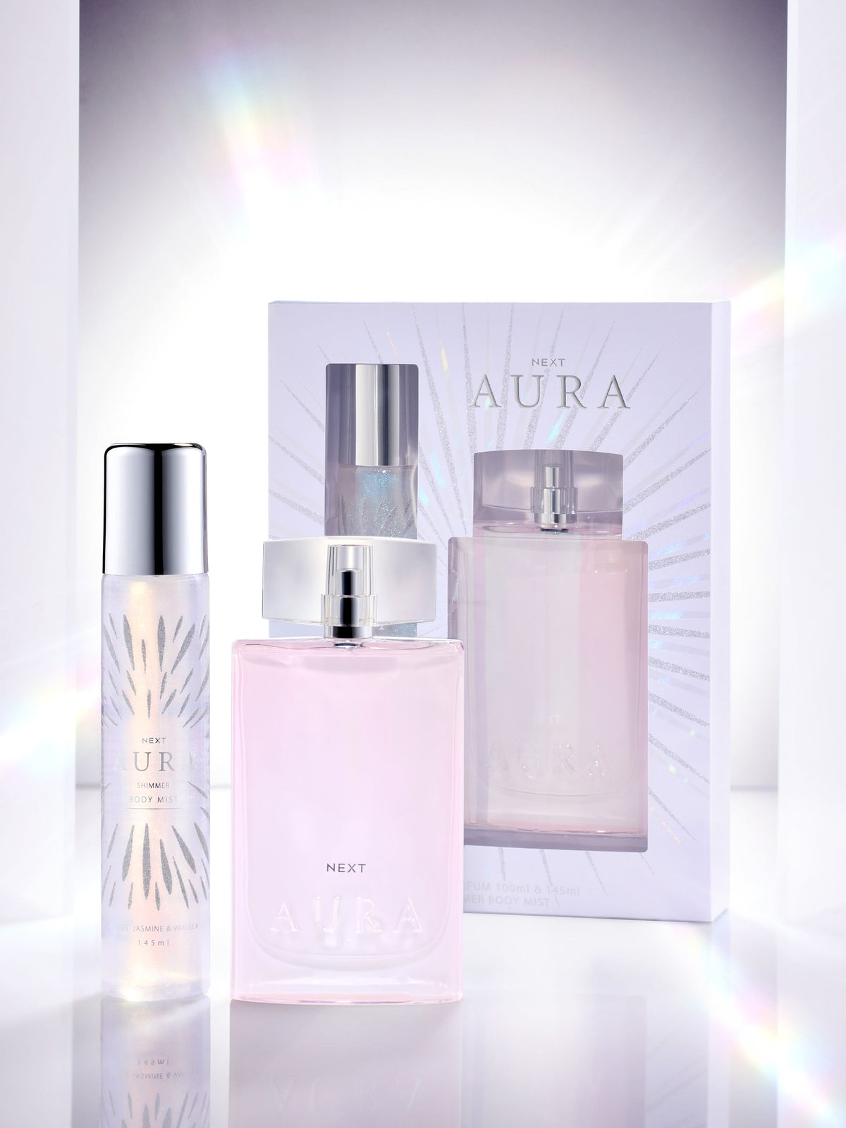 Aura perfume gift set 100ml EDP and 145ml shimmer mist, UK version