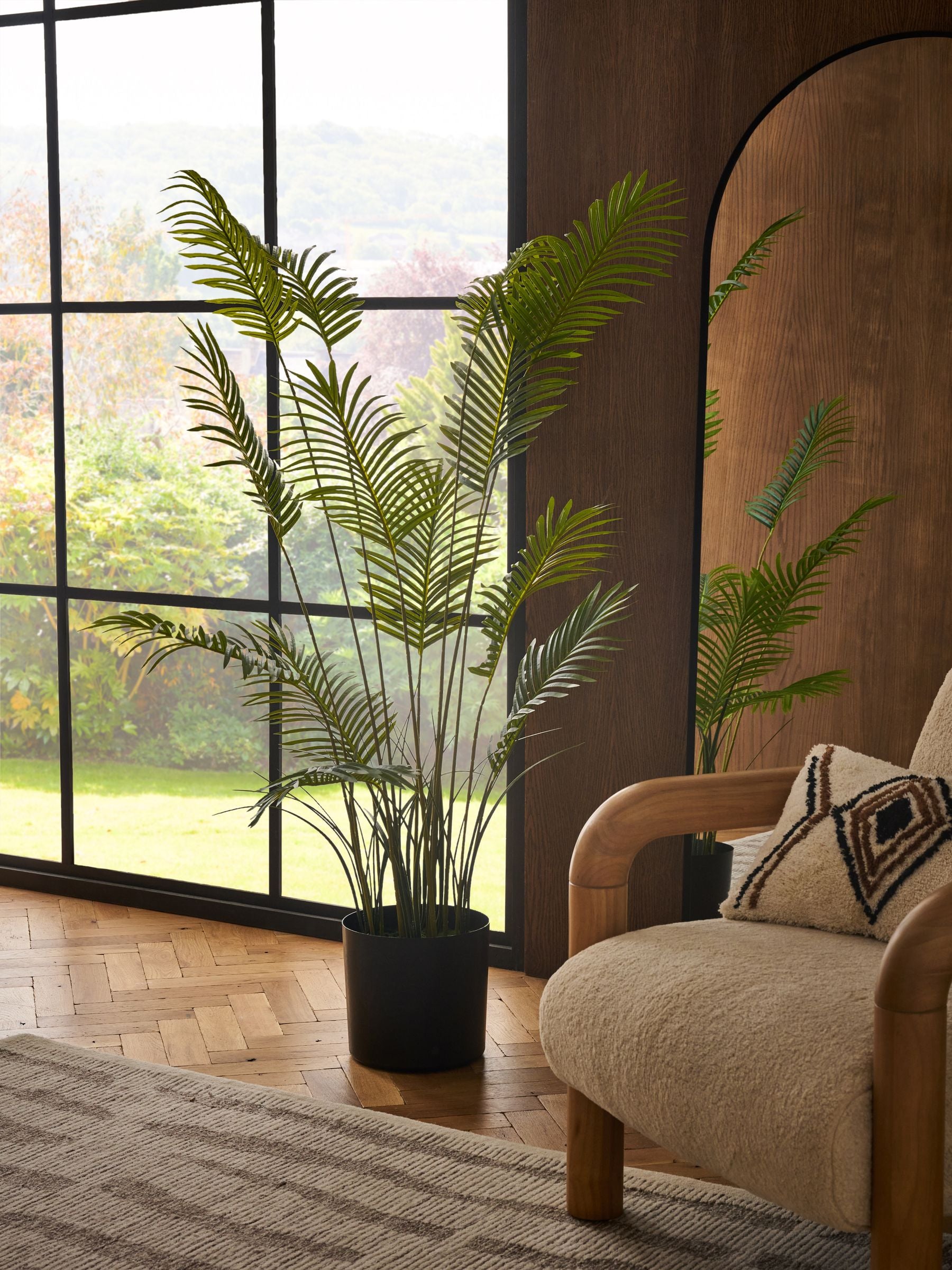 Green artificial palm tree 160cm height, UK version