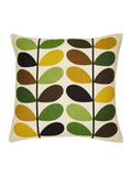 Orla Kiely Fern Ochre Multi Stem cushion 50cm, imported from the UK