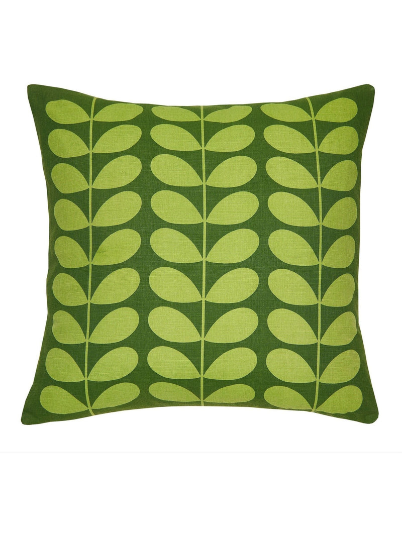 Orla Kiely Fern Ochre Multi Stem cushion 50cm, imported from the UK