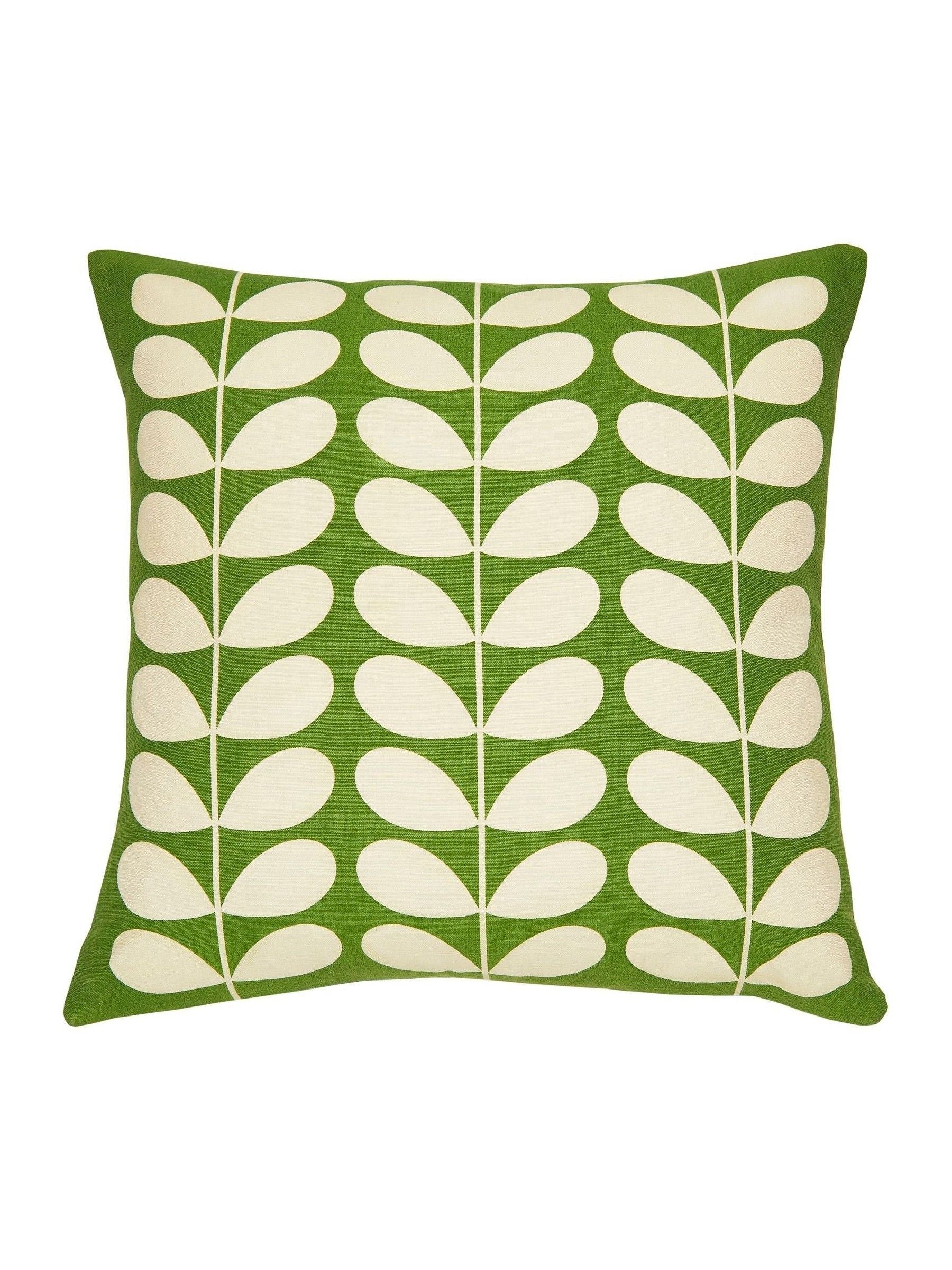 Orla Kiely slate textured flower cushion 45x45cm, imported from the UK