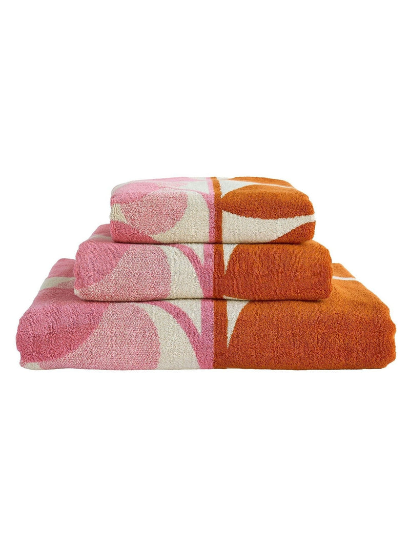 Orla Kiely Blush Stem Bloom Duo 100% Cotton Bath Sheet Towel