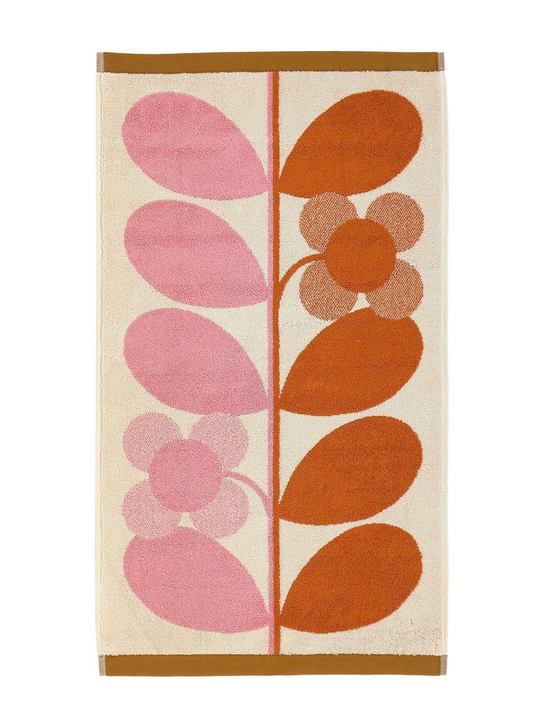 Orla Kiely Blush Stem Bloom Duo 100% Cotton Hand Towel