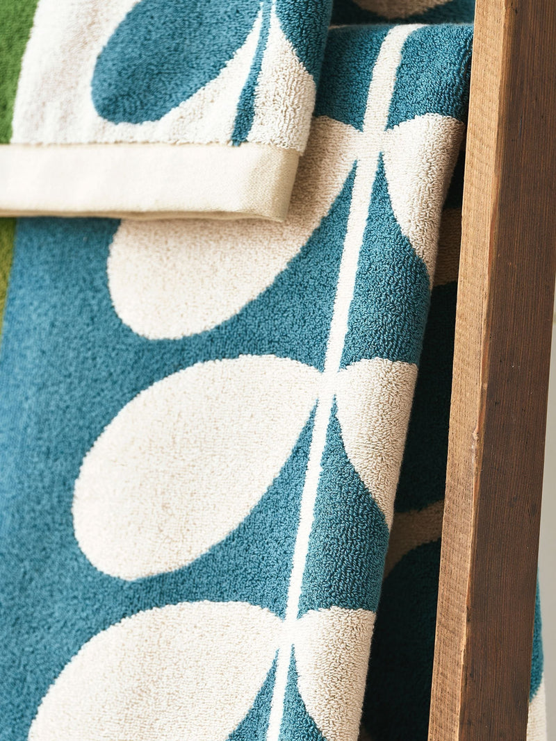Orla Kiely Willow Stem Check hand towel - UK version