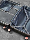 Rock Luggage grey large Aria suitcase, imported from the UK