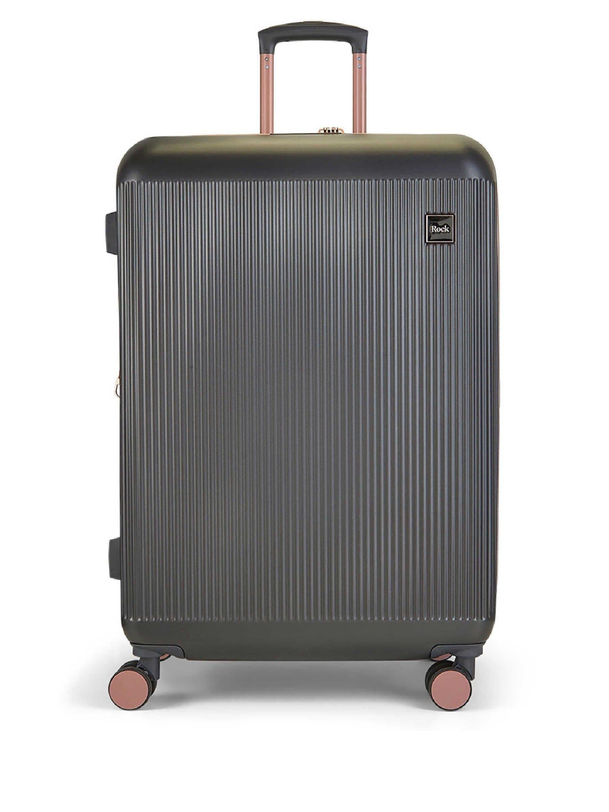 Rock Luggage grey large Aria suitcase, imported from the UK