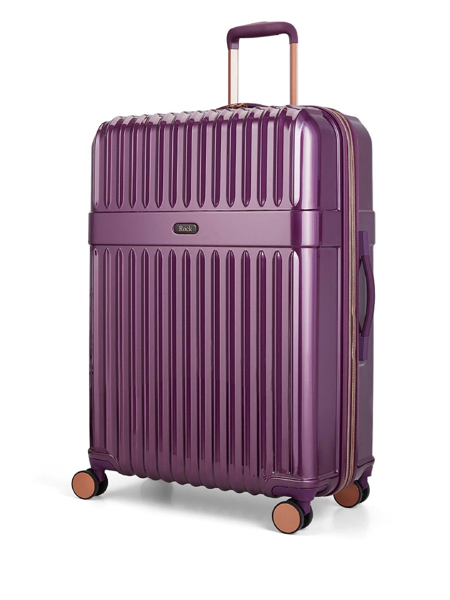 Rock Luggage Purple Large Selene Suitcase