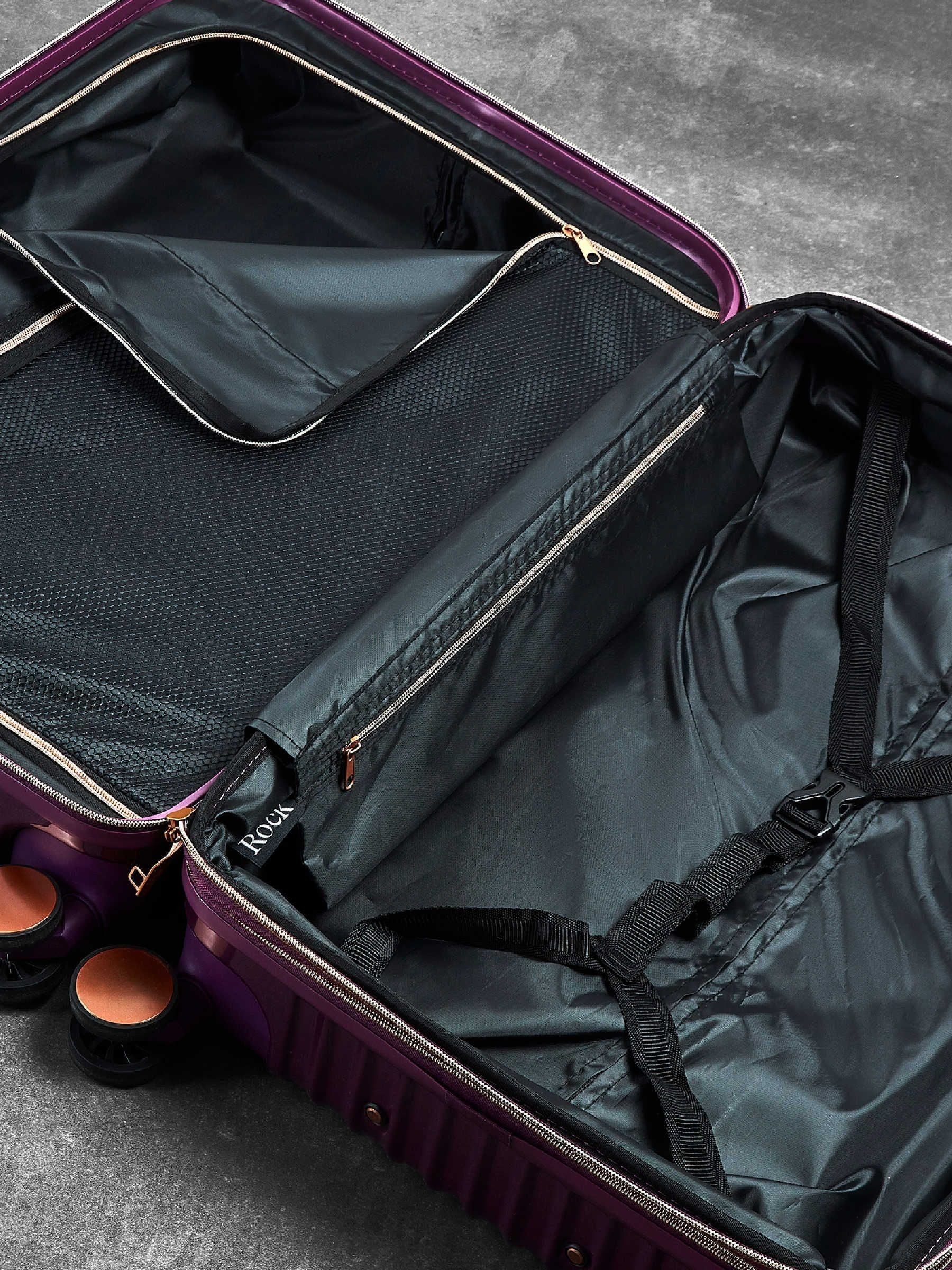 Rock Luggage Purple Large Selene Suitcase