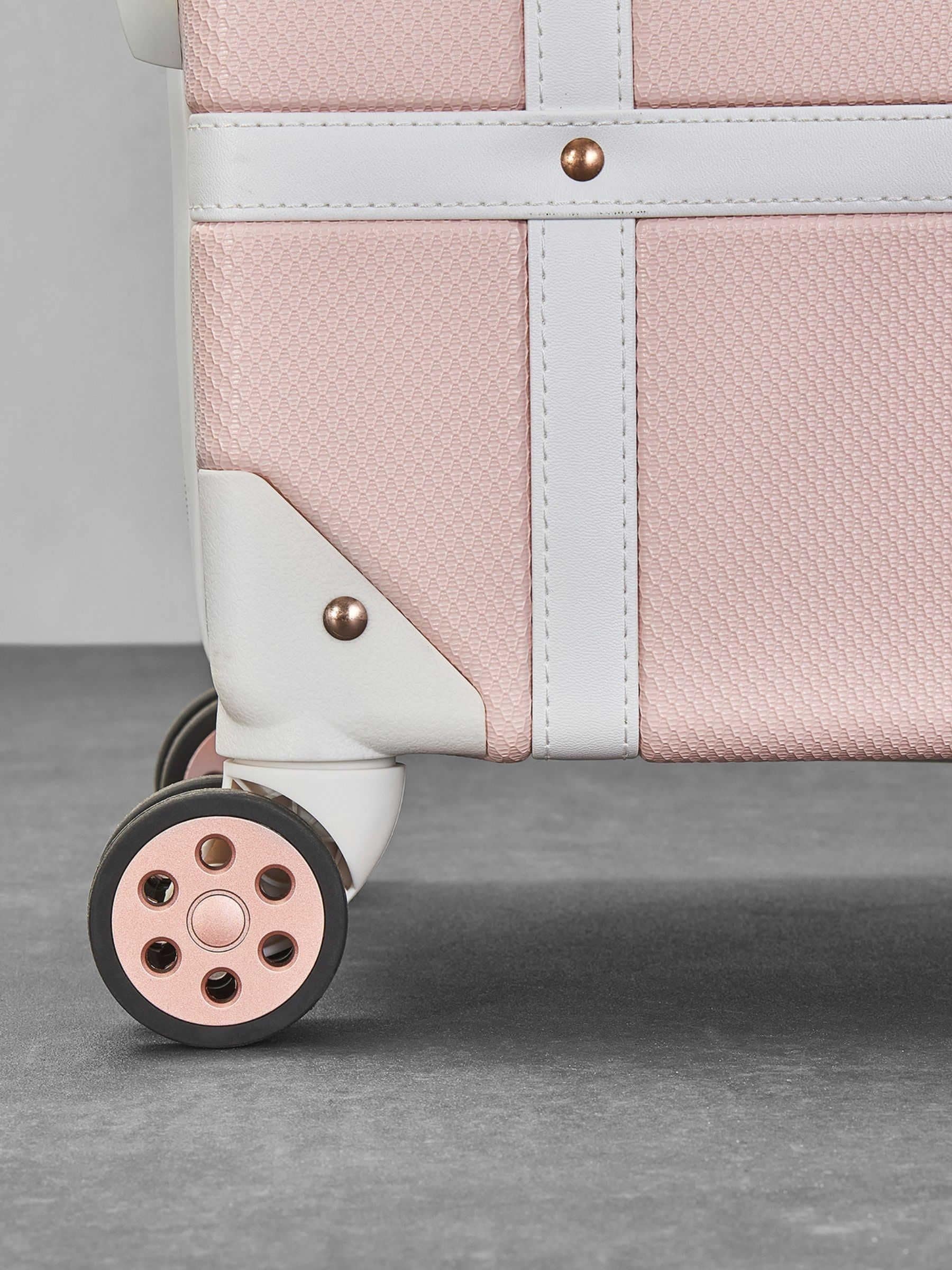 Rock Luggage Pink Vintage Medium Suitcase
