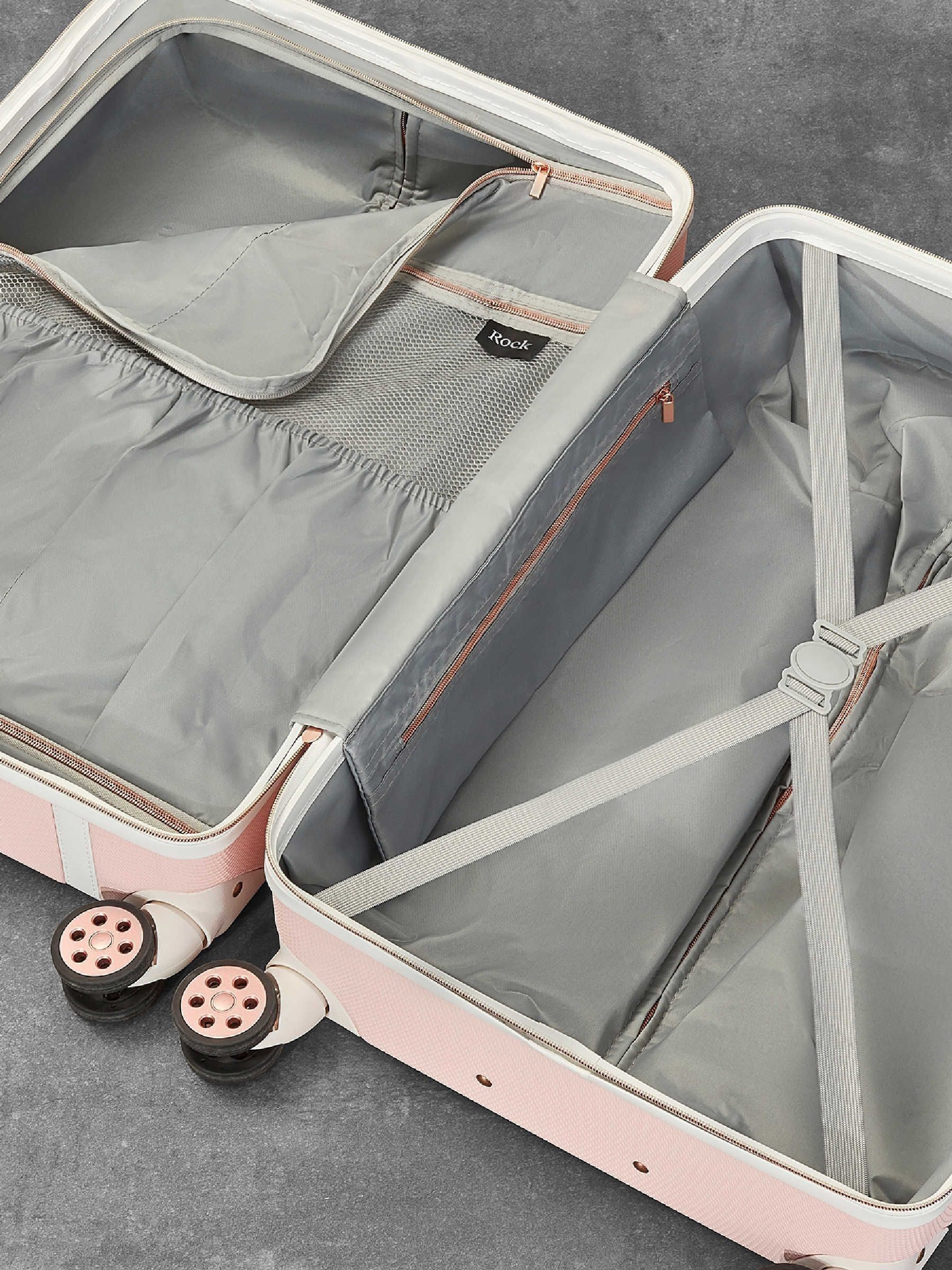 Rock Luggage Pink Vintage Medium Suitcase