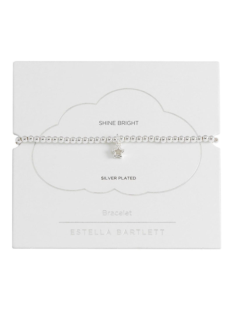 Estella Bartlett Silver Tone CZ Star Sienna Bracelet 16.5cm - British product