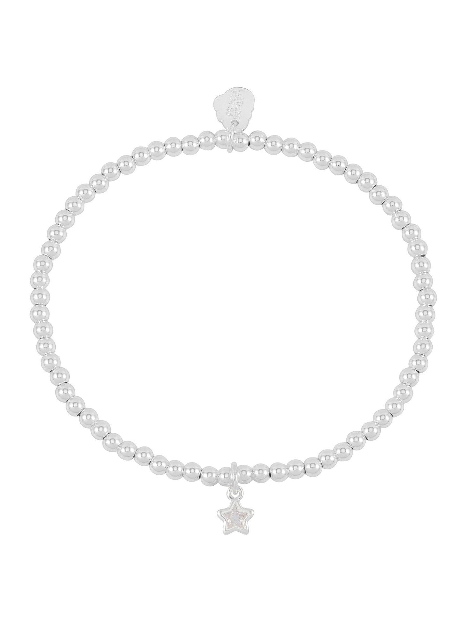 Estella Bartlett Silver Tone CZ Star Sienna Bracelet 16.5cm - British product