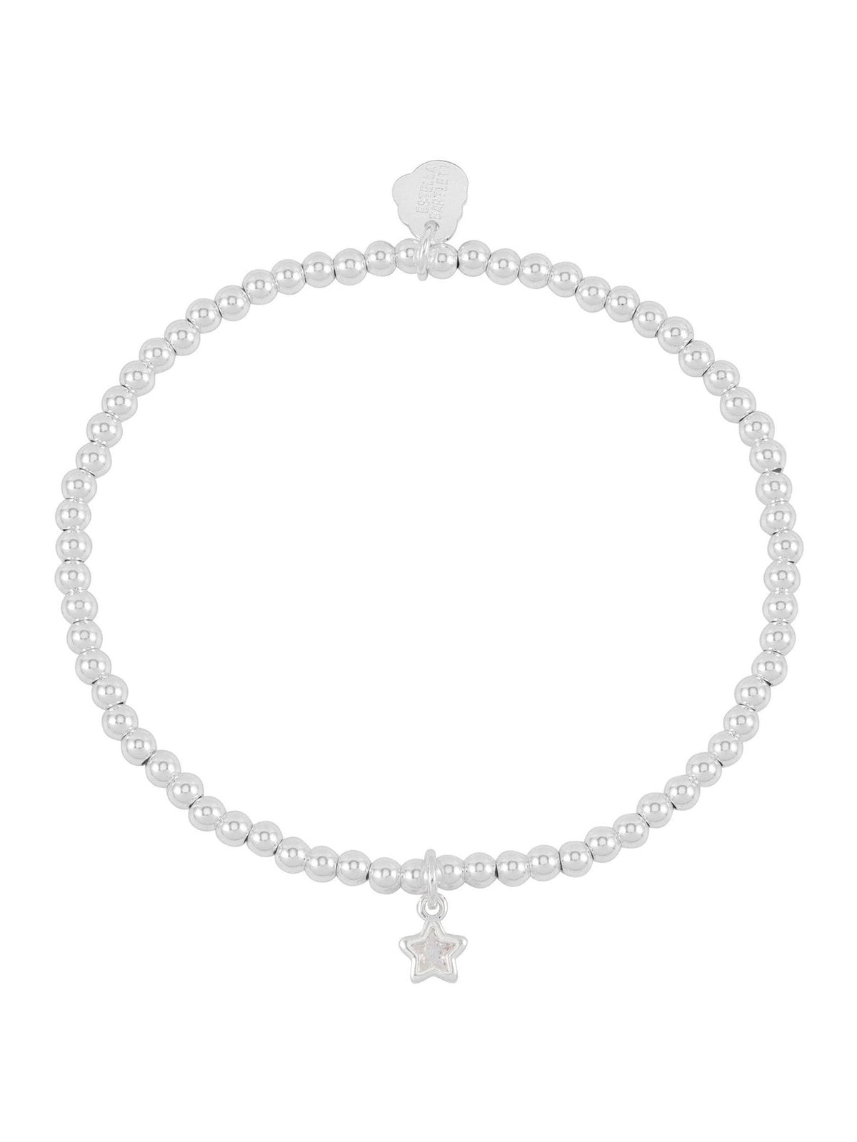 Estella Bartlett Silver Tone CZ Star Sienna Bracelet 16.5cm - British product