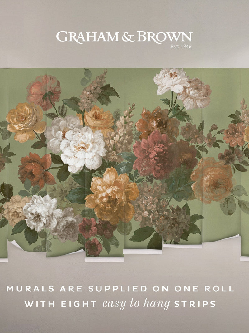 Graham & Brown Vintage Bloem wall mural 4M (British brand)