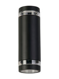 Searchlight Texas outdoor wall light black and clear glass - British product