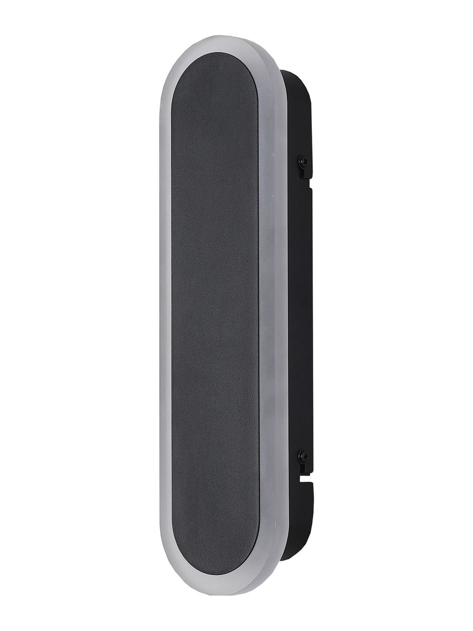 Searchlight Paris Sand Black Frosted outdoor wall light 30cm, UK version