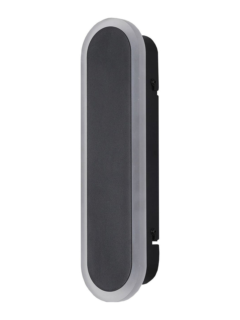 Searchlight Paris Sand Black Frosted outdoor wall light 30cm, UK version