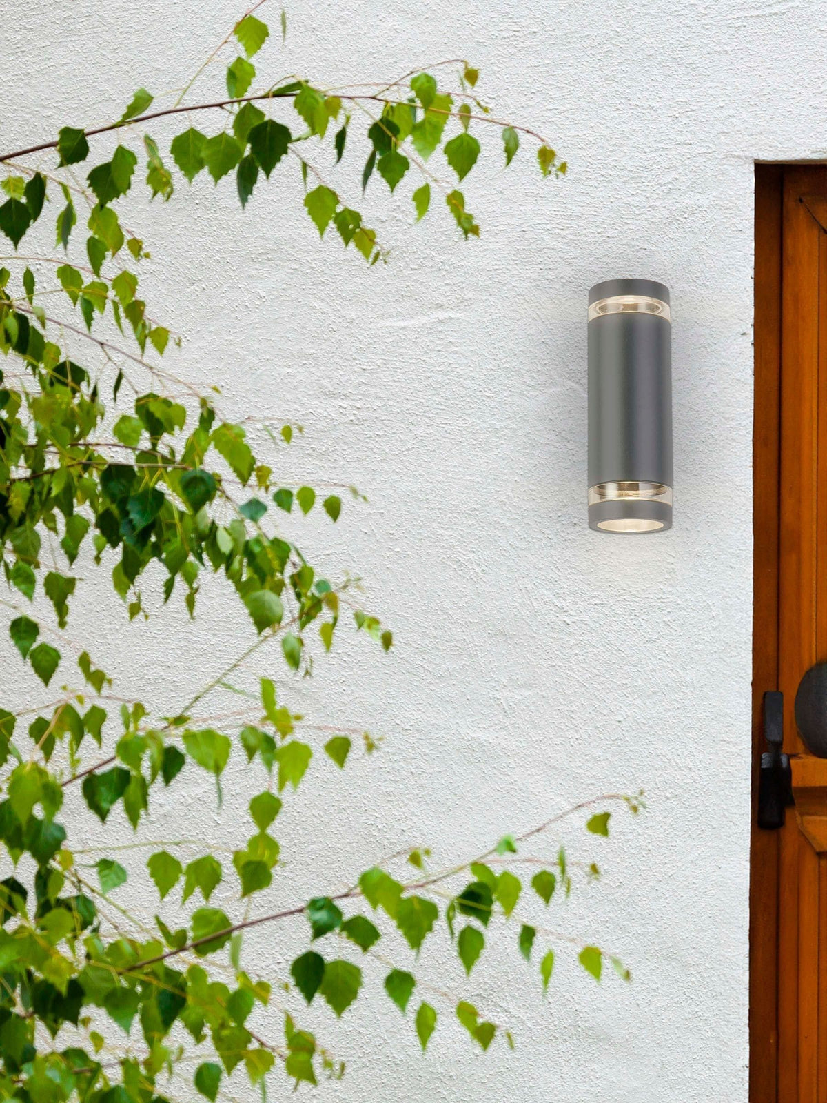 Searchlight Texas outdoor wall light grey 23.5cm - British product