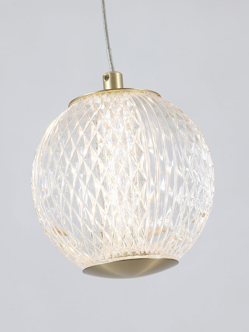Searchlight Brass Charm 5-light pendant ceiling light - UK version