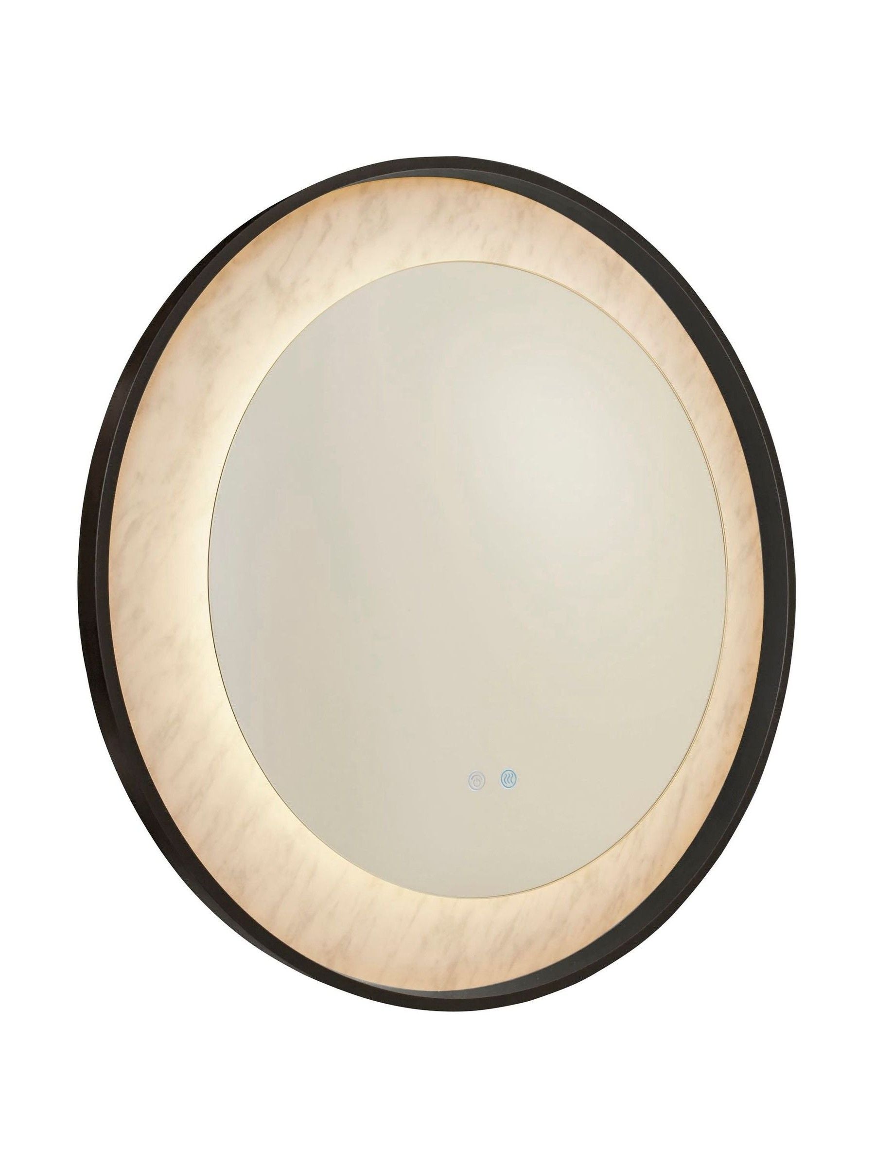 Searchlight Helios LED mirror matt black 80cm, imported from the UK