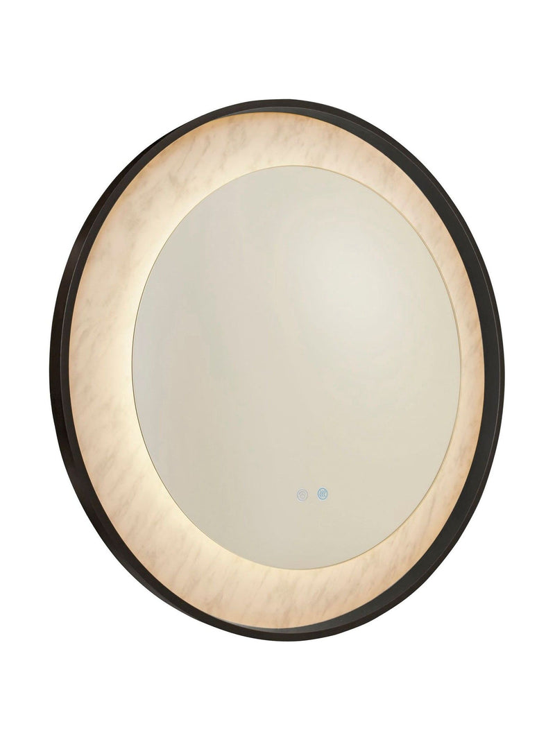 Searchlight Helios LED mirror matt black 80cm, imported from the UK