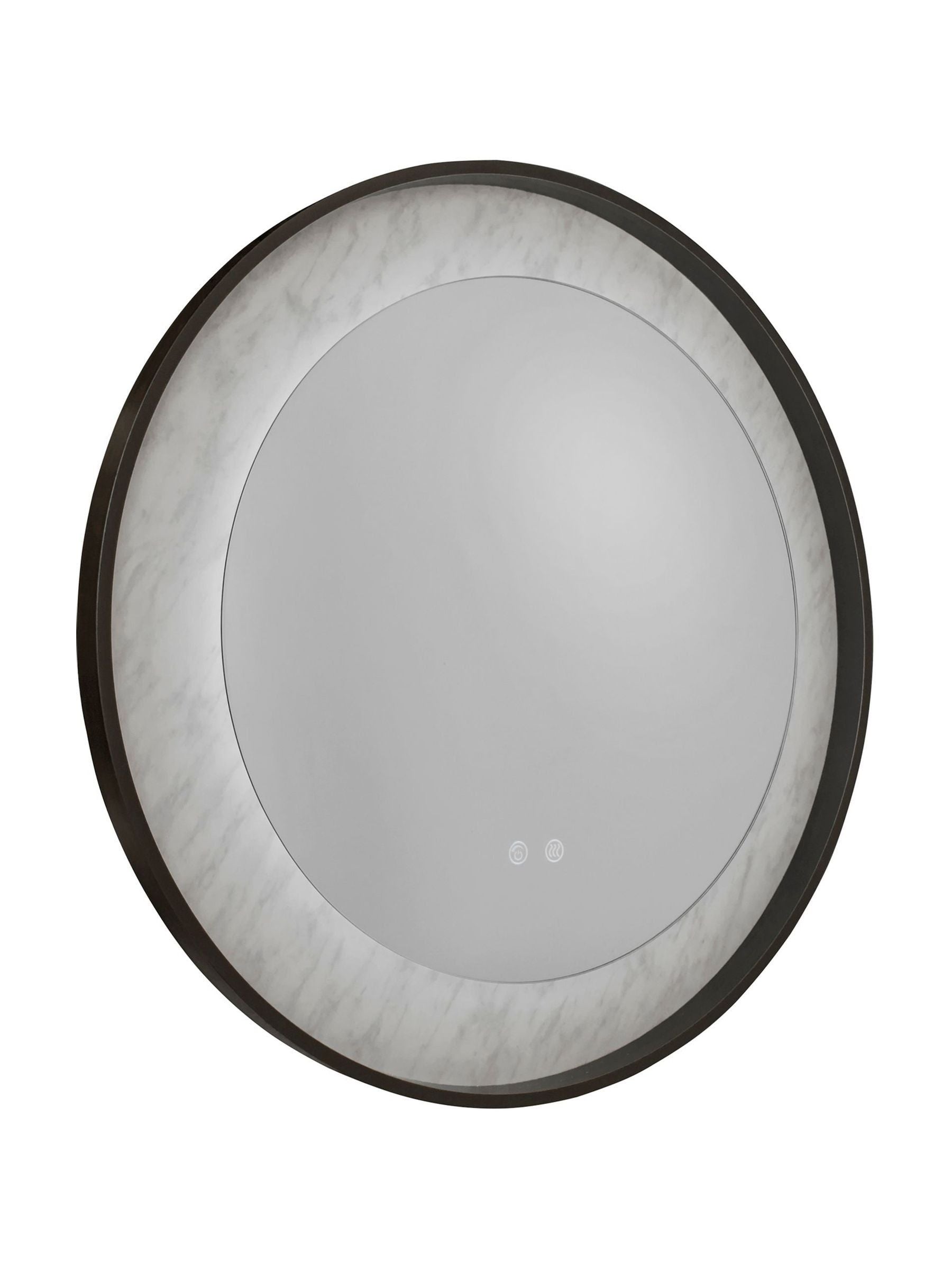 Searchlight Helios LED mirror matt black 80cm, imported from the UK
