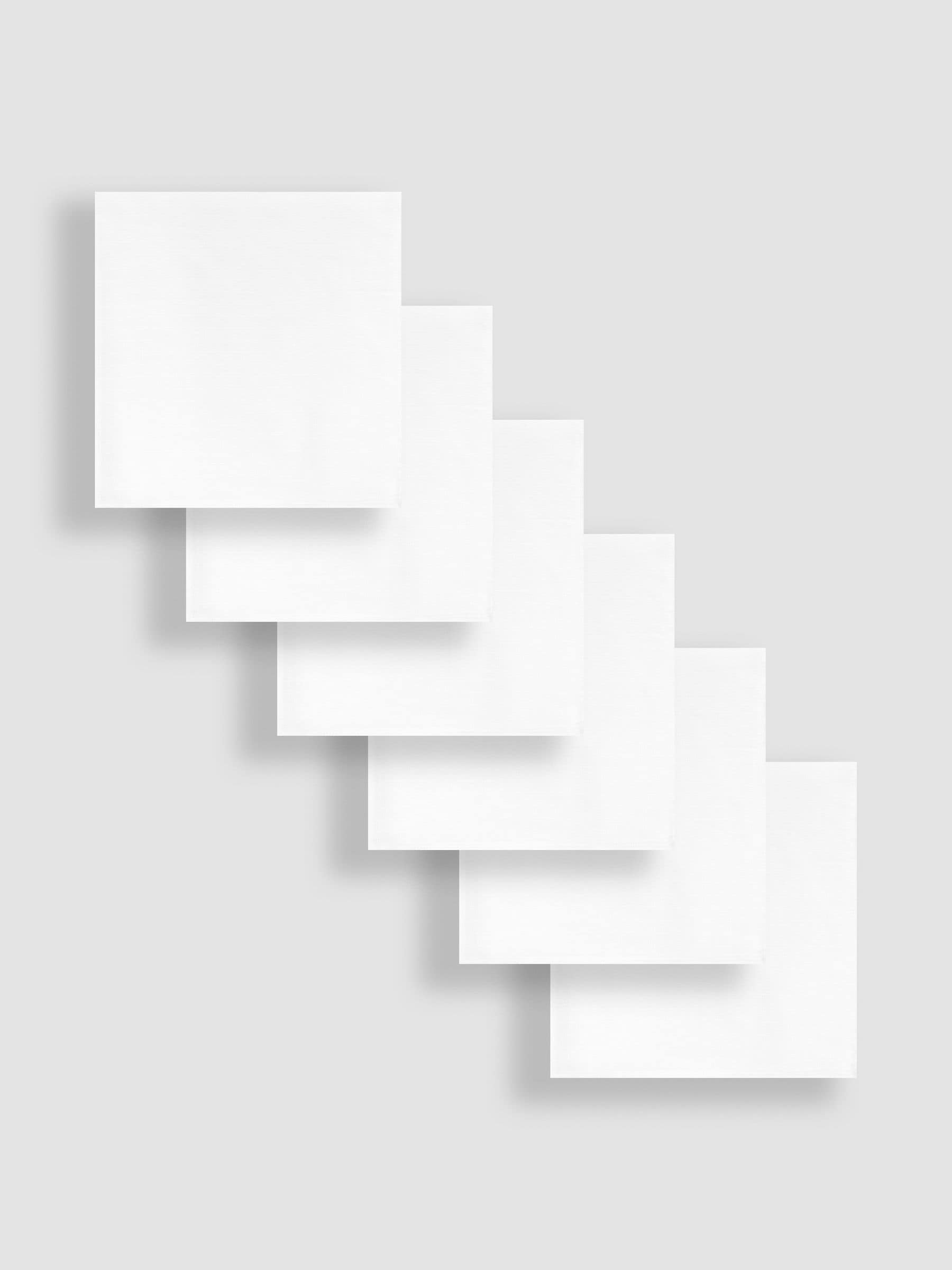 JoJo Maman Bébé white muslin squares 6-pack 60x60cm - British product
