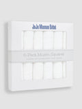 JoJo Maman Bébé white muslin squares 6-pack 60x60cm - British product