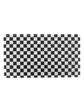 Artsy Mats black check doormat 70x40cm, imported from the UK