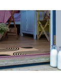 Artsy Mats natural and black abstract lines doormat 60x40cm, UK version