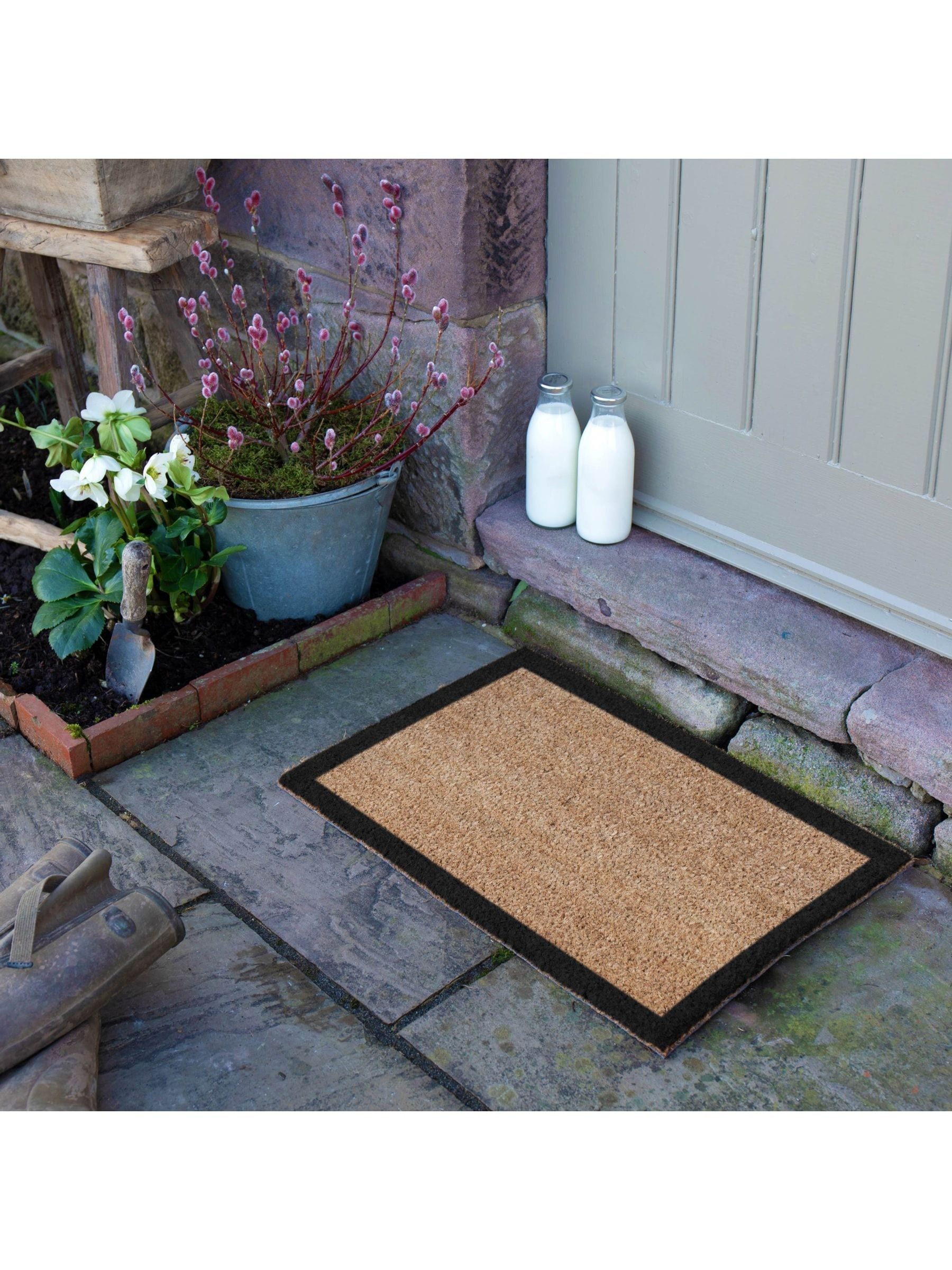 Artsy Mats natural black border doormat 60x40cm (British brand)