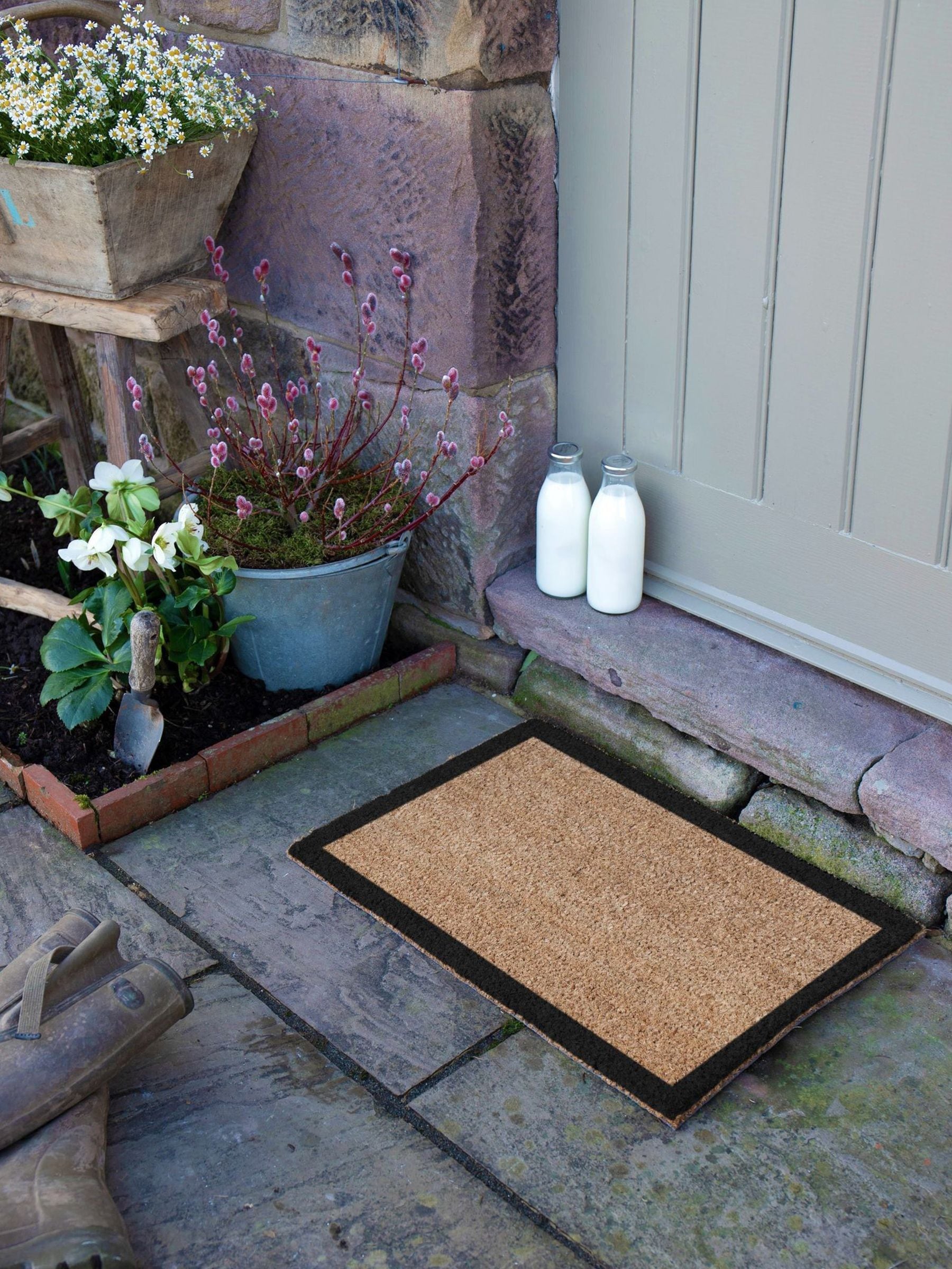 Artsy Mats natural black border doormat 60x40cm (British brand)