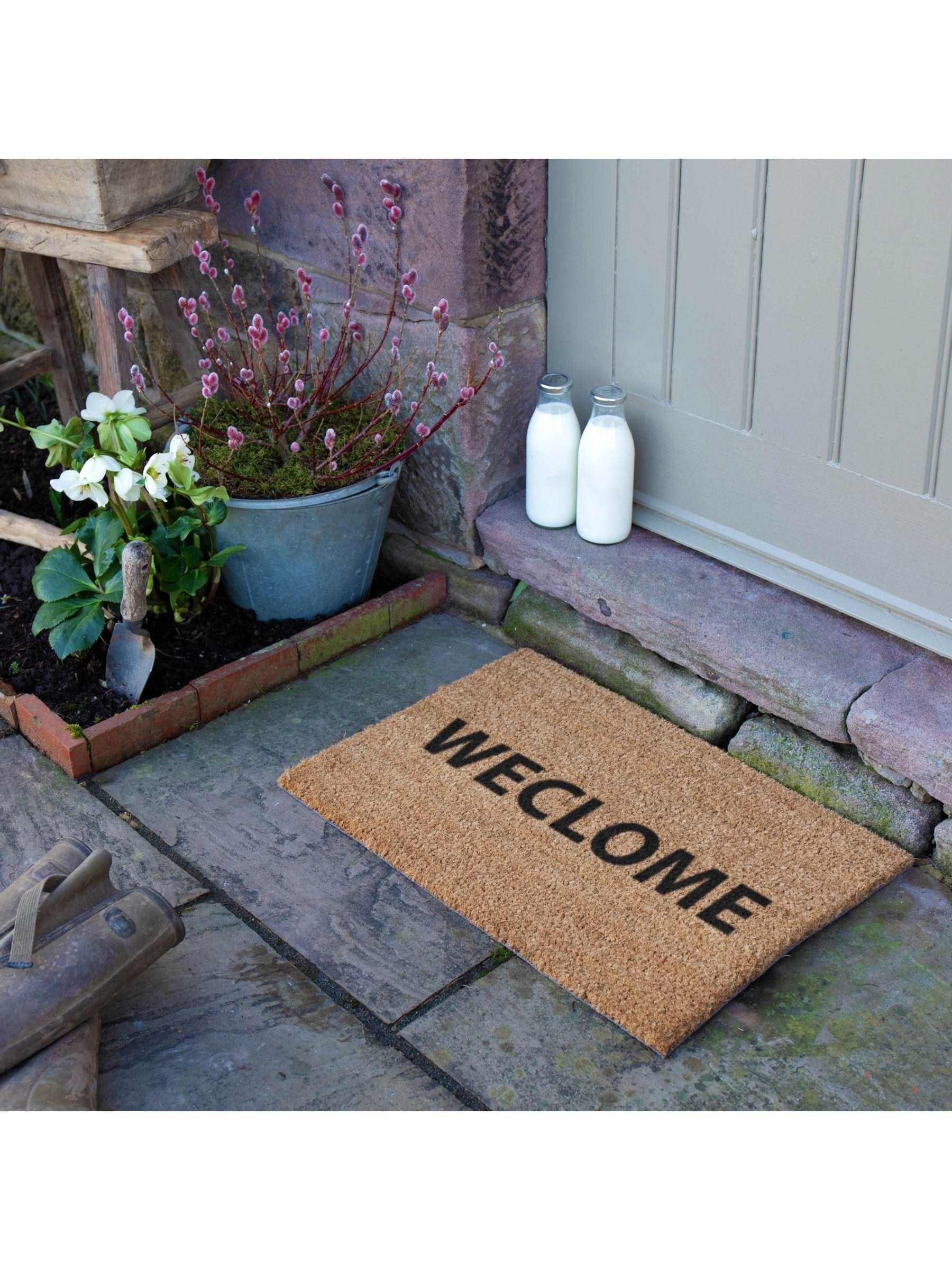 Artsy Mats funny 'Weclcome' doormat 60x40cm - British product