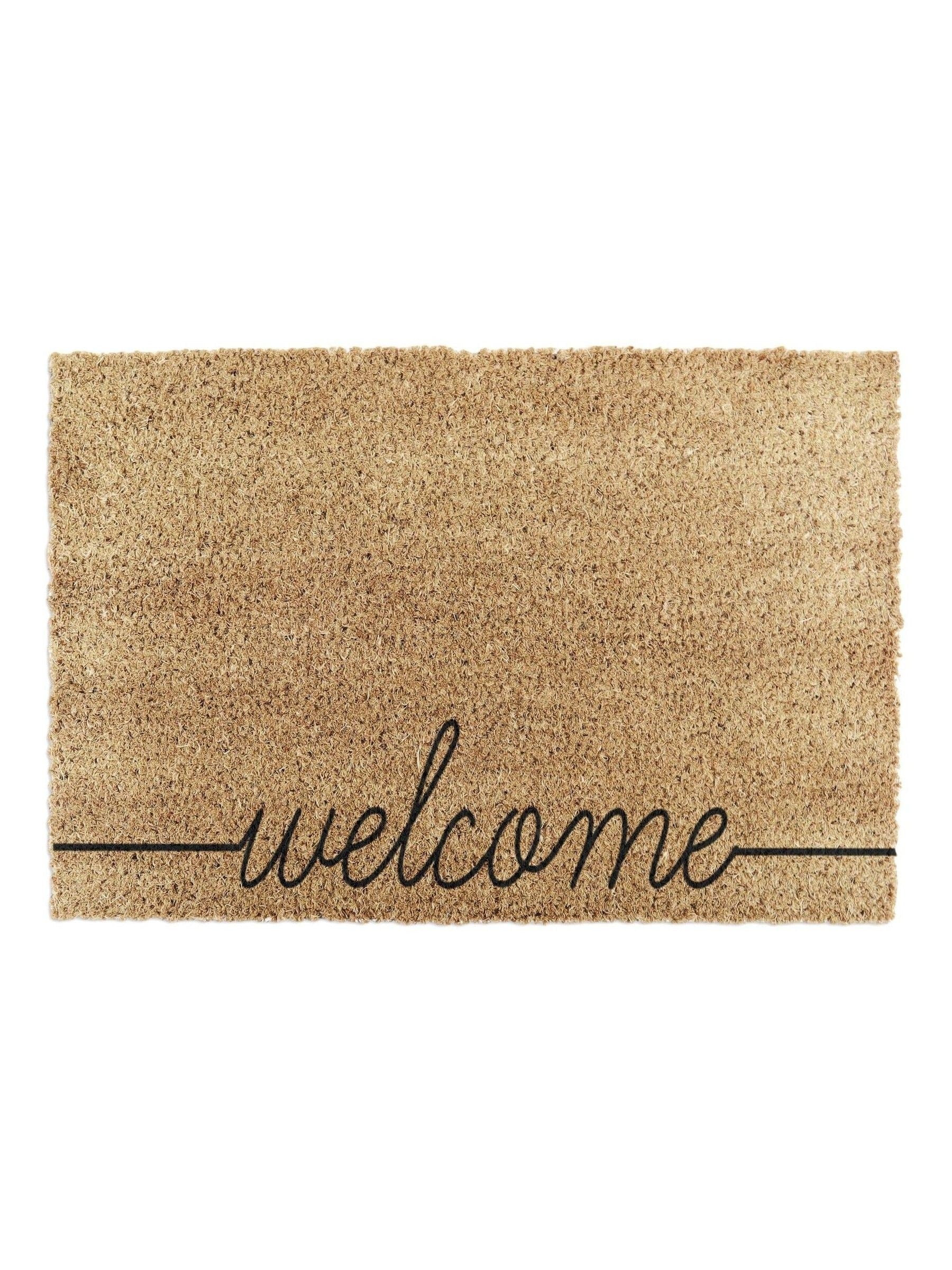 Artsy Mats natural black curly doormat 60x40cm - British product