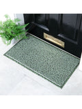 Artsy Mats green leopard print doormat 70x40cm, UK version