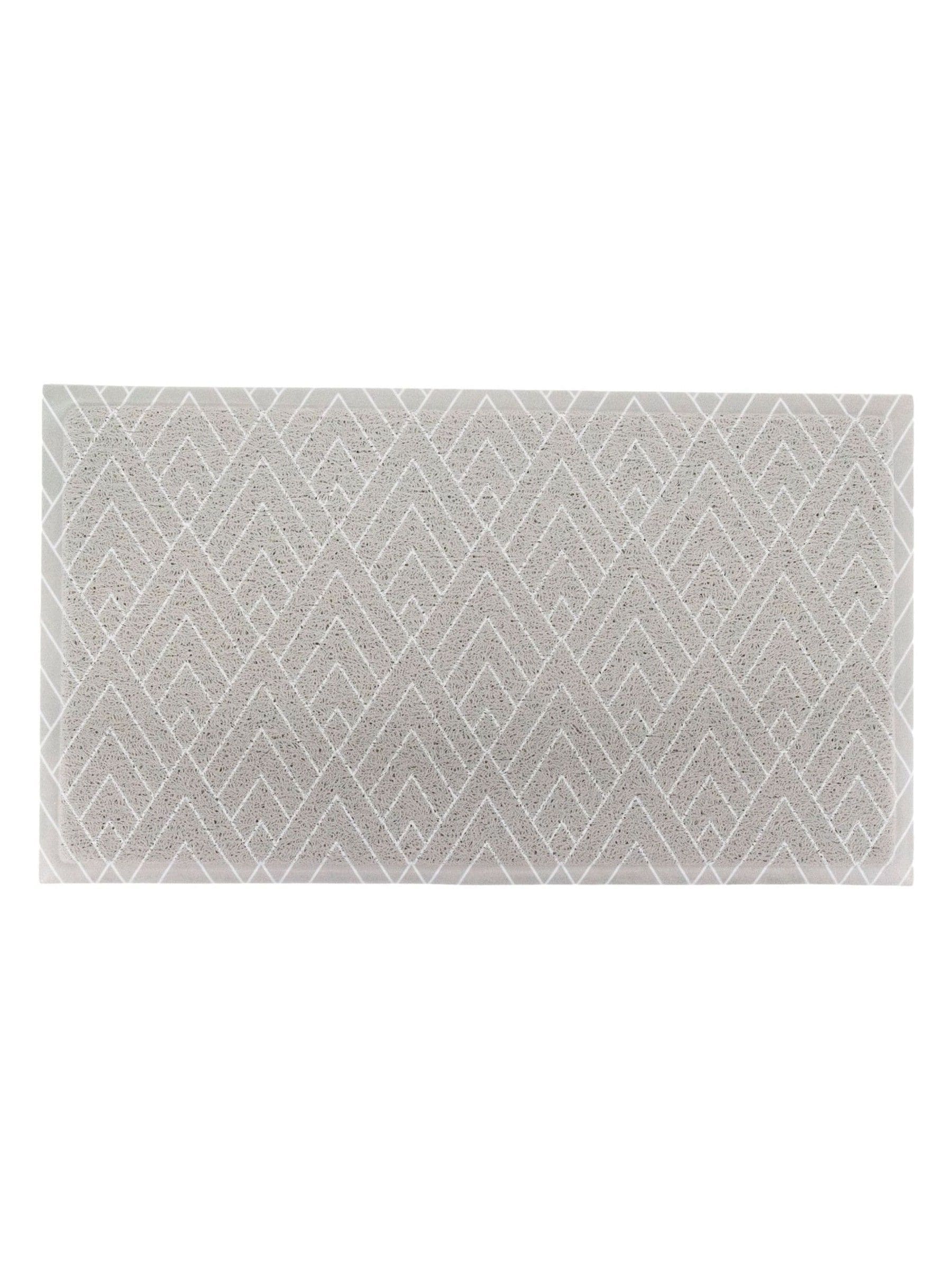 Artsy Mats grey geometric doormat 70x40cm, imported from the UK