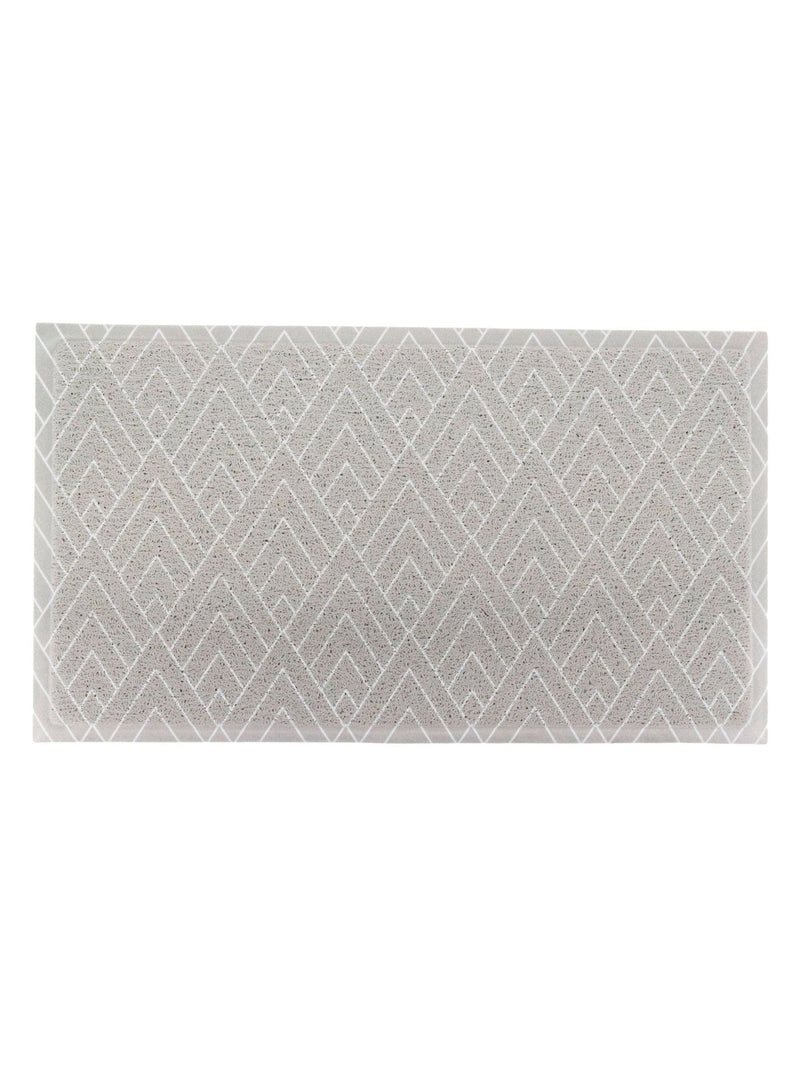 Artsy Mats grey geometric doormat 70x40cm, imported from the UK