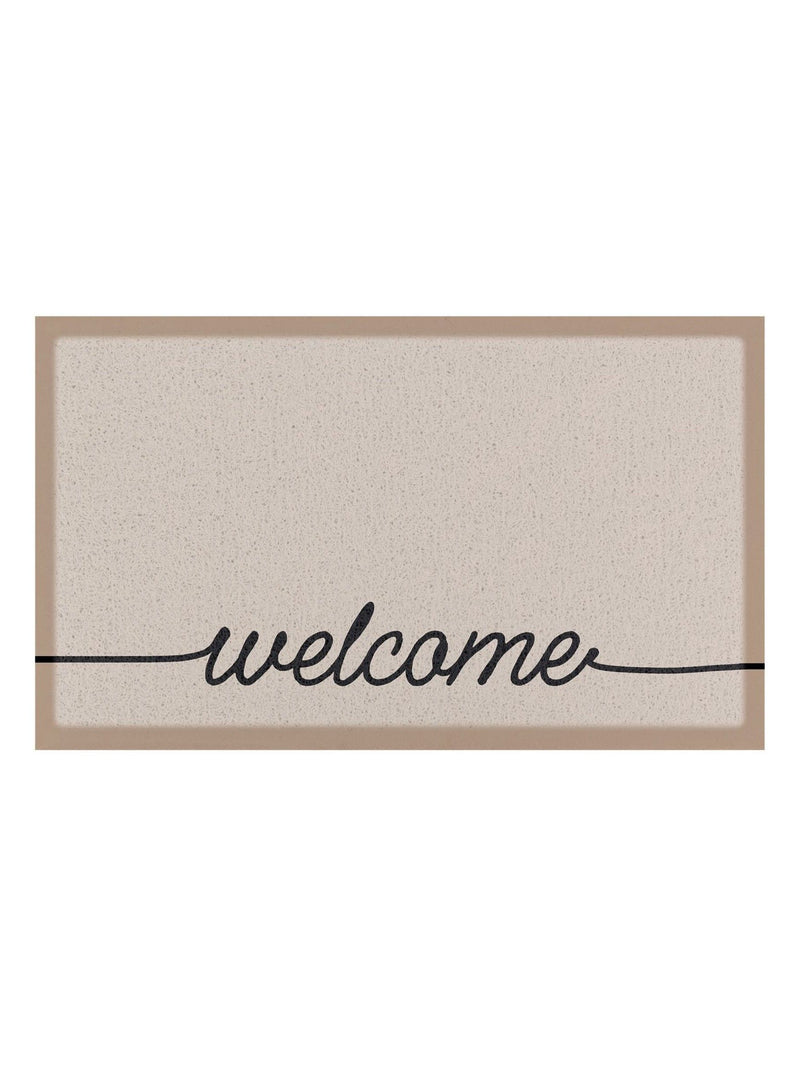 Artsy Mats Multi Beige Welscribble doormat 70x40cm, imported from the UK