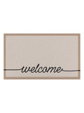Artsy Mats Multi Beige Welscribble doormat 70x40cm, imported from the UK