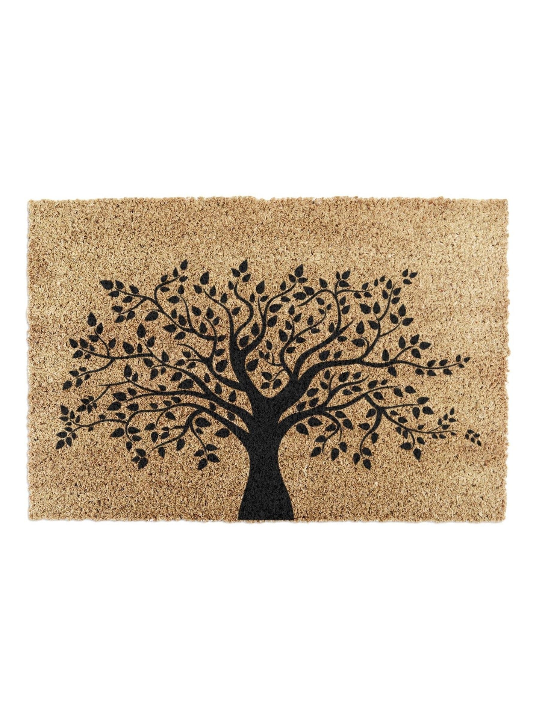 Artsy Mats Tree of Life doormat natural coir 60x40cm (British brand)
