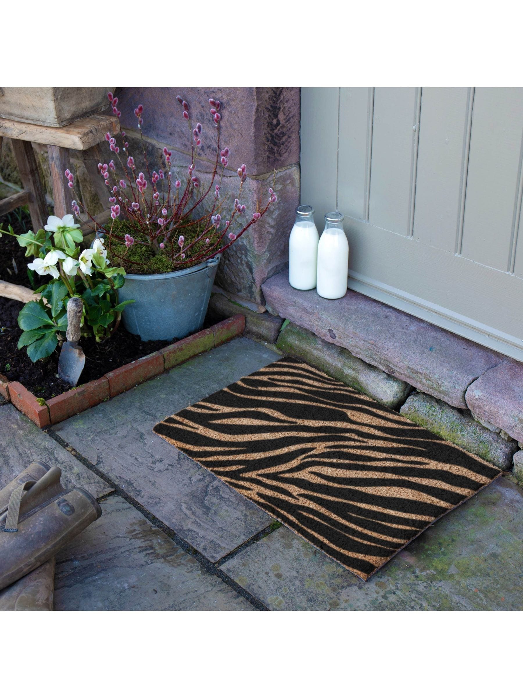 Artsy Mats zebra print doormat 60x40cm - British product