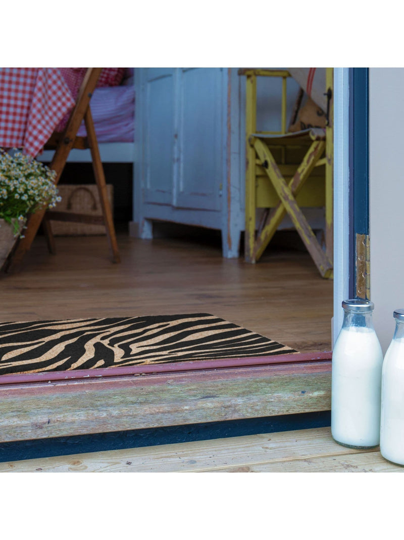 Artsy Mats zebra print doormat 60x40cm - British product