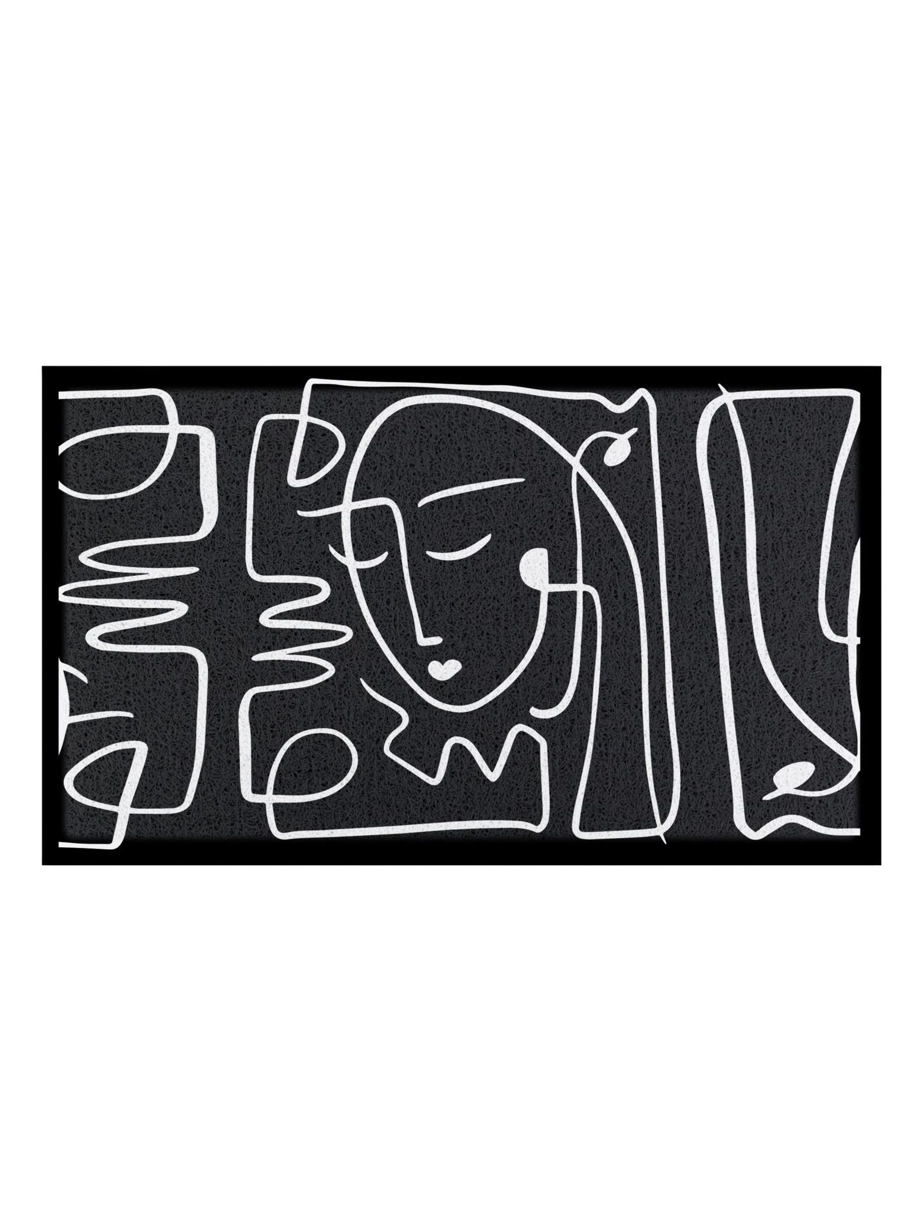 Artsy Mats doormat multi face lines abstract design (British brand)