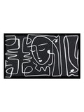 Artsy Mats doormat multi face lines abstract design (British brand)