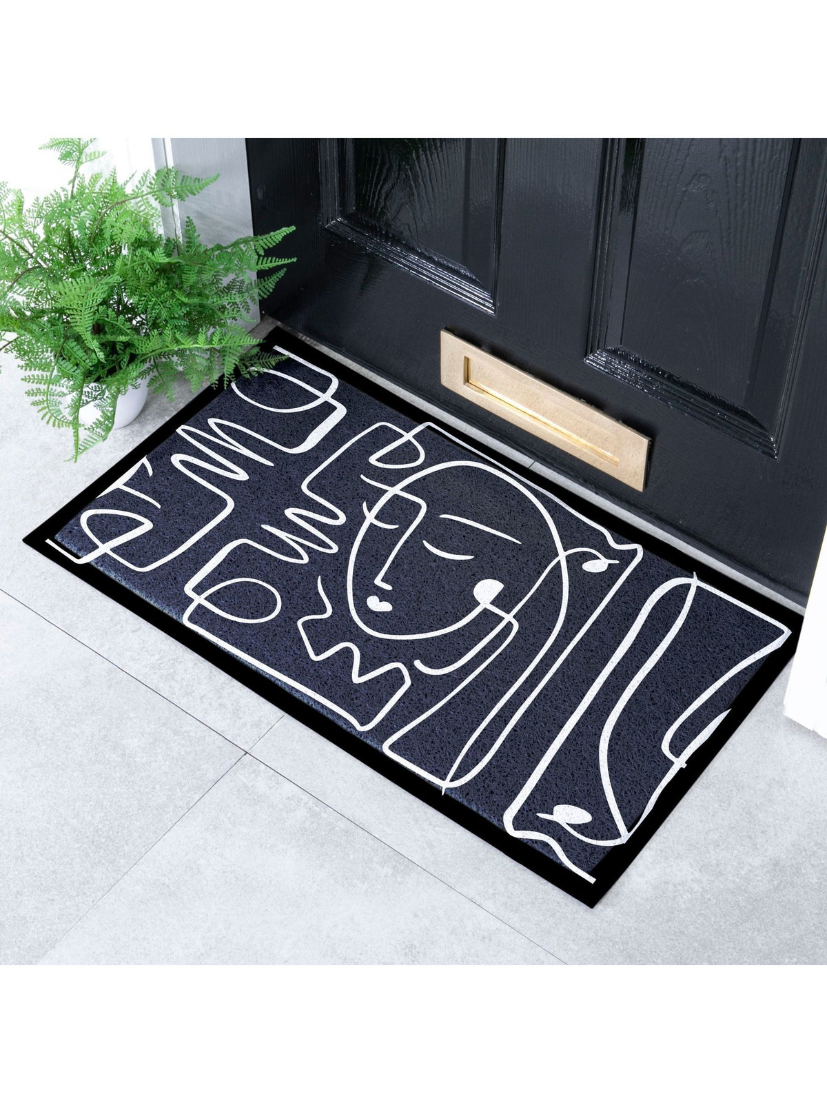 Artsy Mats doormat multi face lines abstract design (British brand)