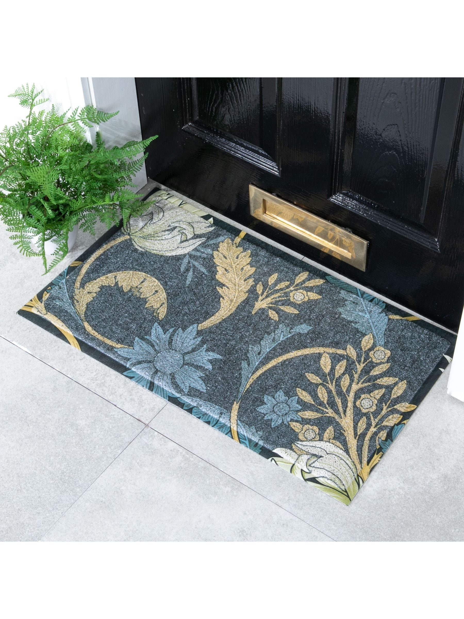 Artsy Mats blue William Morris doormat 70x40cm, imported from the UK