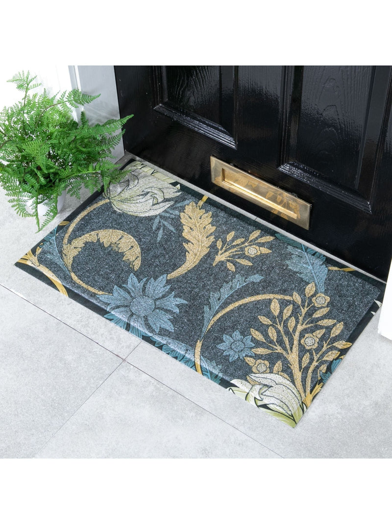 Artsy Mats blue William Morris doormat 70x40cm, imported from the UK