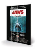 Pyramid International Jaws One Sheet wooden wall art 40 x 59cm, imported from the UK