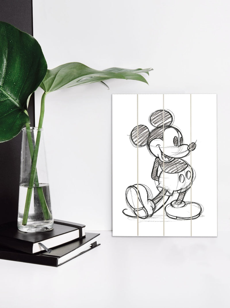 Pyramid International Mickey Mouse sketched wall art 40x59cm (British brand)