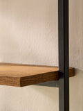 Bronx dark wall shelves set of 2, UK version
